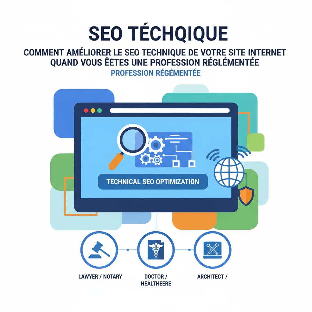 comment améliorer le seo technique de votre site internet quand vous êtes une profession réglementée illustration