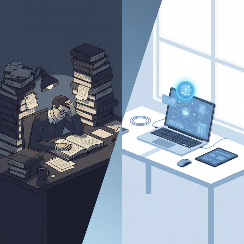 Illustration: Les gains de productivité immédiats avec l'IA juridique