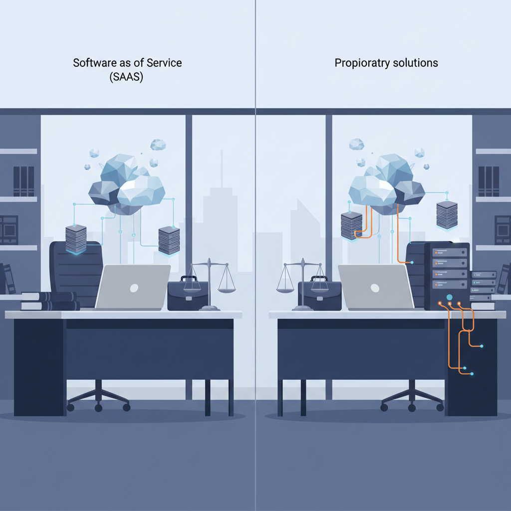 Illustration: Quelle est la différence entre solution en propriété et solution SaaS ?