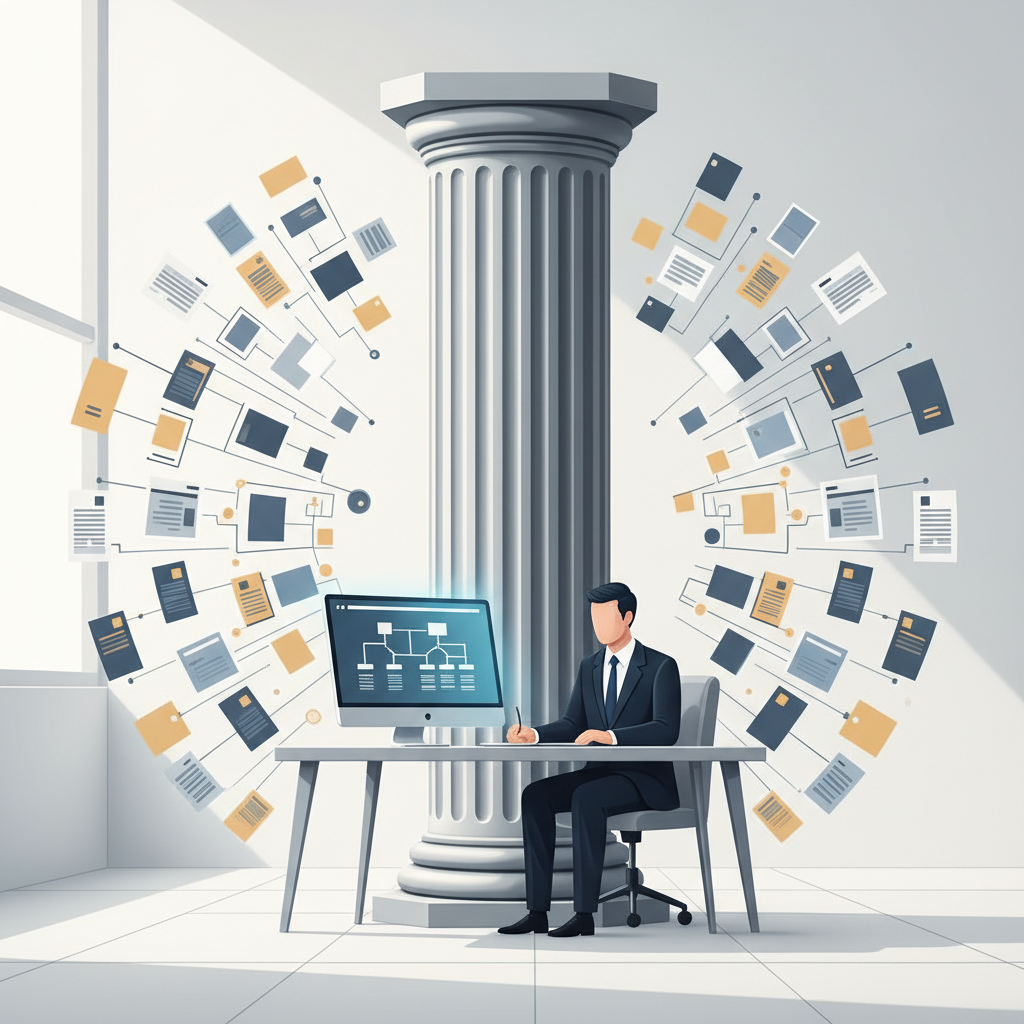Illustration: Stratégie de Contenu : Créer le Positionnement à Long Terme