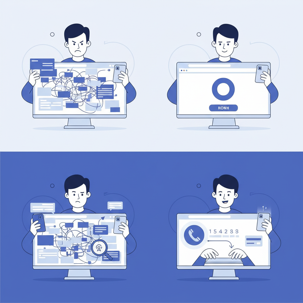 Illustration: Un Bon Site Convertit les Visiteurs en Devis ou Appels