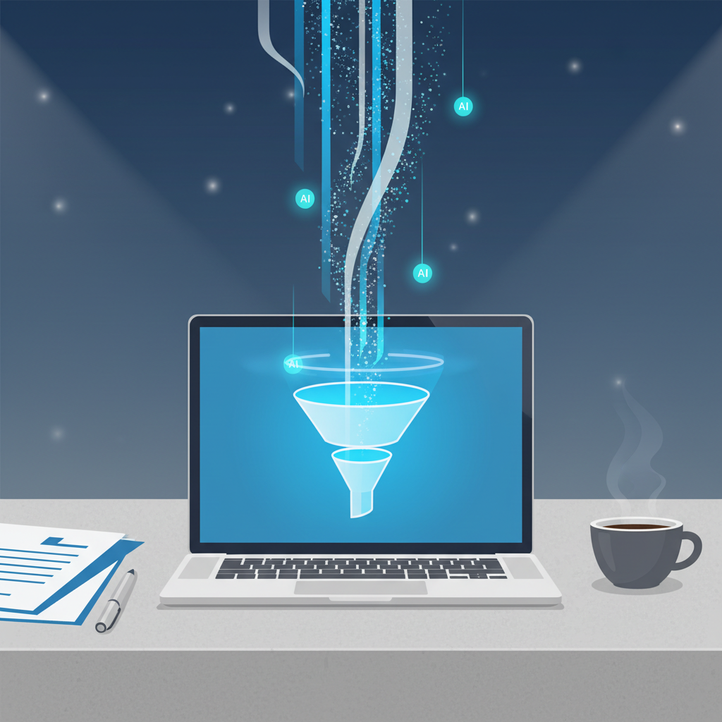 Illustration: Créer un entonnoir de conversion optimisé avec l'IA