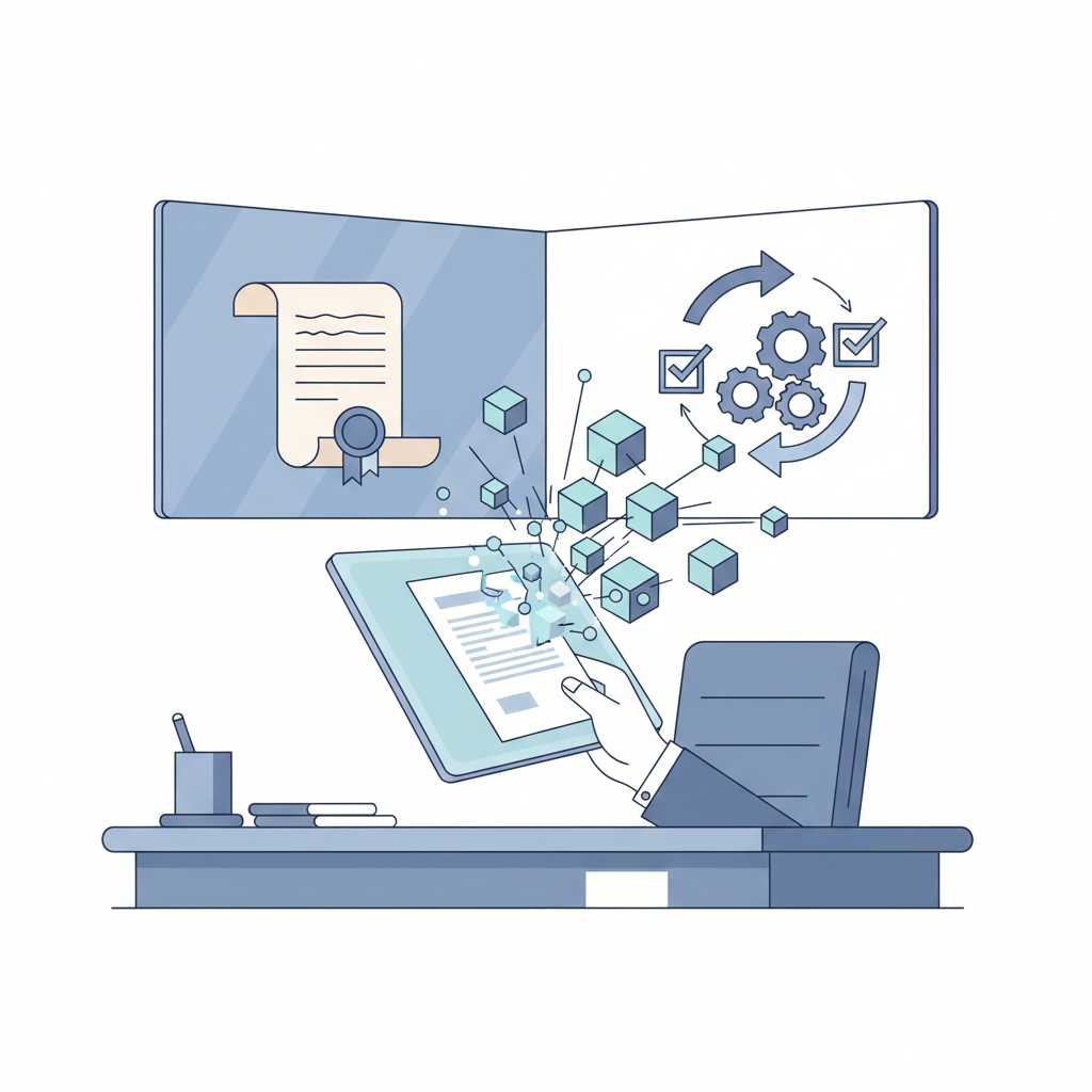 Illustration: Blockchain et contrats intelligents : applications réelles pour l'avocat