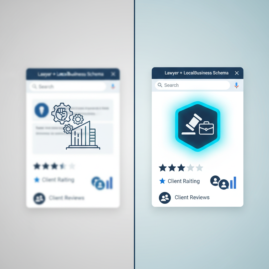 Illustration: Erreur #1 : Ne Pas Utiliser le Type « Lawyer » ou « LocalBusiness »