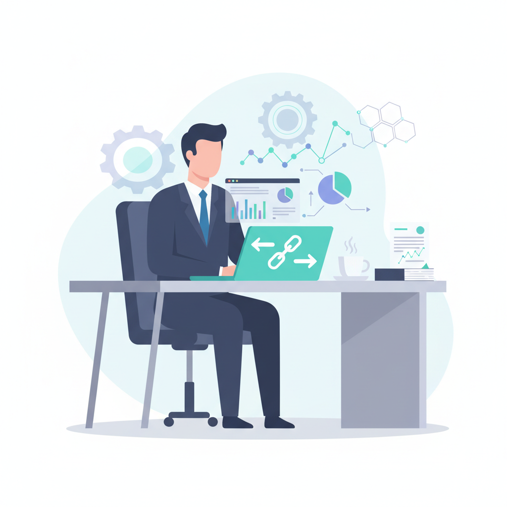 Illustration: Le rôle des outils et de l'automatisation dans le netlinking