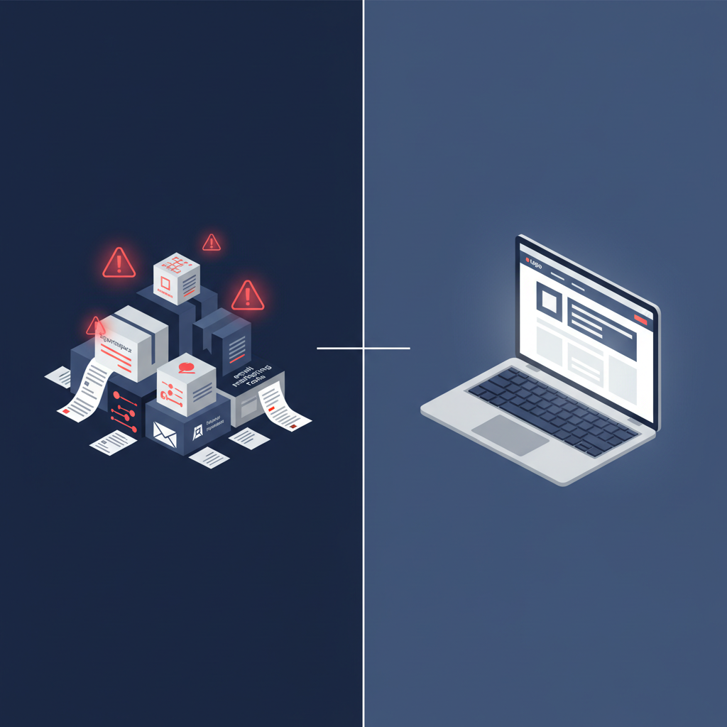 Illustration: Squarespace vs. un site en propriété : l'enjeu financier réel